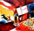 Burning House contemporain de Marc Chagall